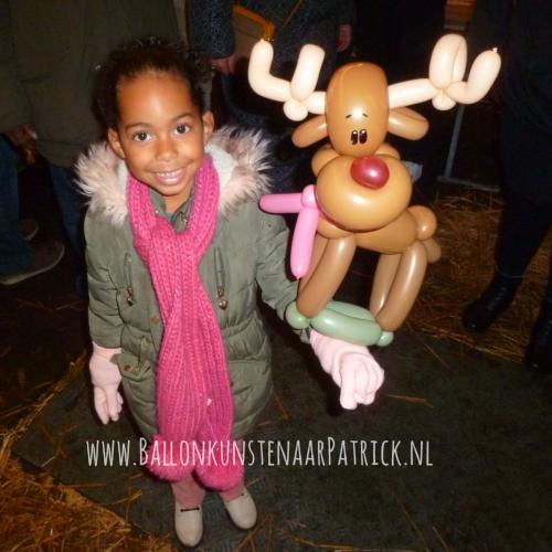 Rendier op de Kerstmarkt