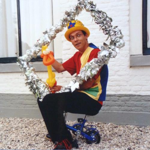 Clown op fiets(je)