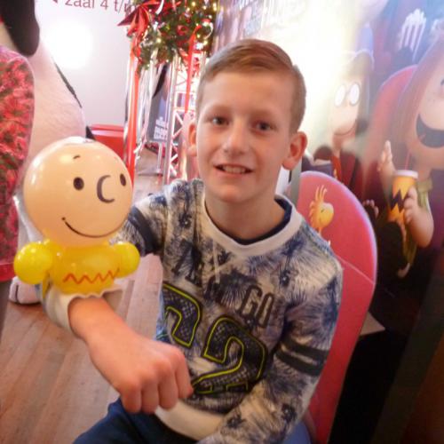 Charlie Brown - tijdens de draaidagen van Snoopy