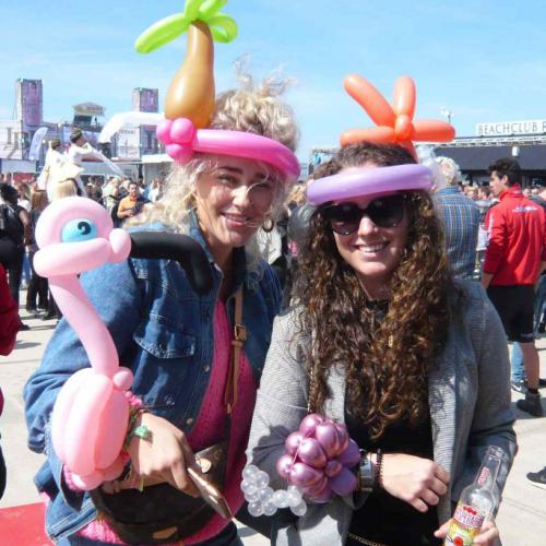 Beach festival - flamingo, palmboom, schelp en zeester