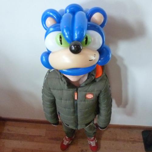 Sonic masker - tijdens de première van Sonic