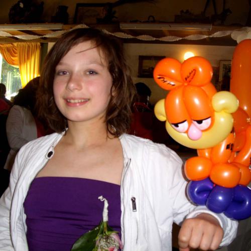 Garfield, tijdens een trouwdag