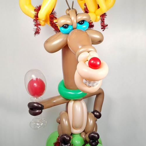 Kerst - ballondecoratie voor receptie