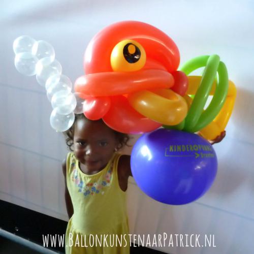 Tropische vis op reclameballon