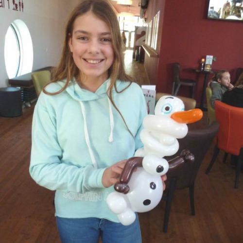 Olaf - tijdens de draaidagen van Frozen II