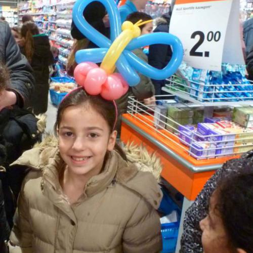 Vlinder bij de Albert Heijn