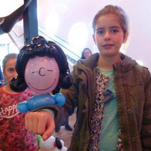 Lucy - tijdens de draaidagen van Snoopy