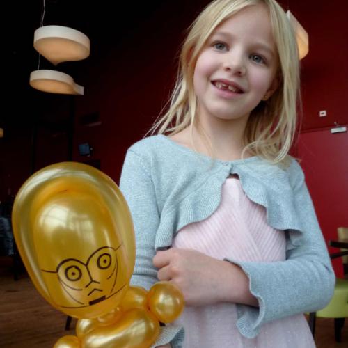 C3PO - tijdens de première van Star Wars - The Force Awakens