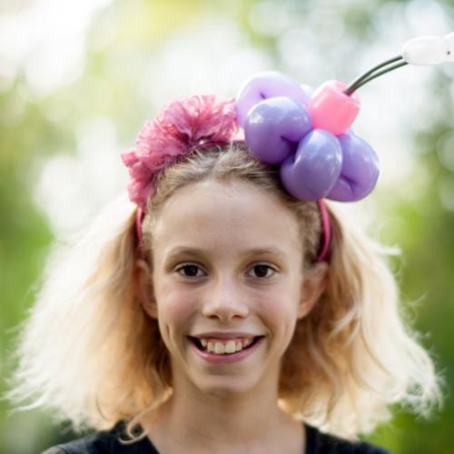 Bloem diadeem, tijdens een trouwreceptie